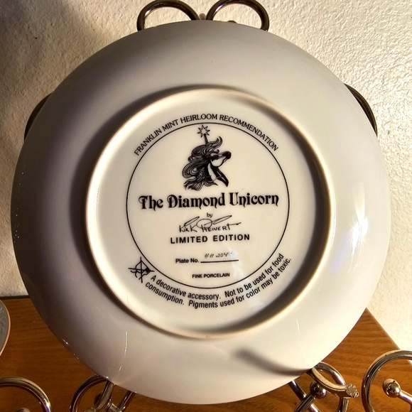 Plate Unicorn Franklin Mint - Picture 3 of 4